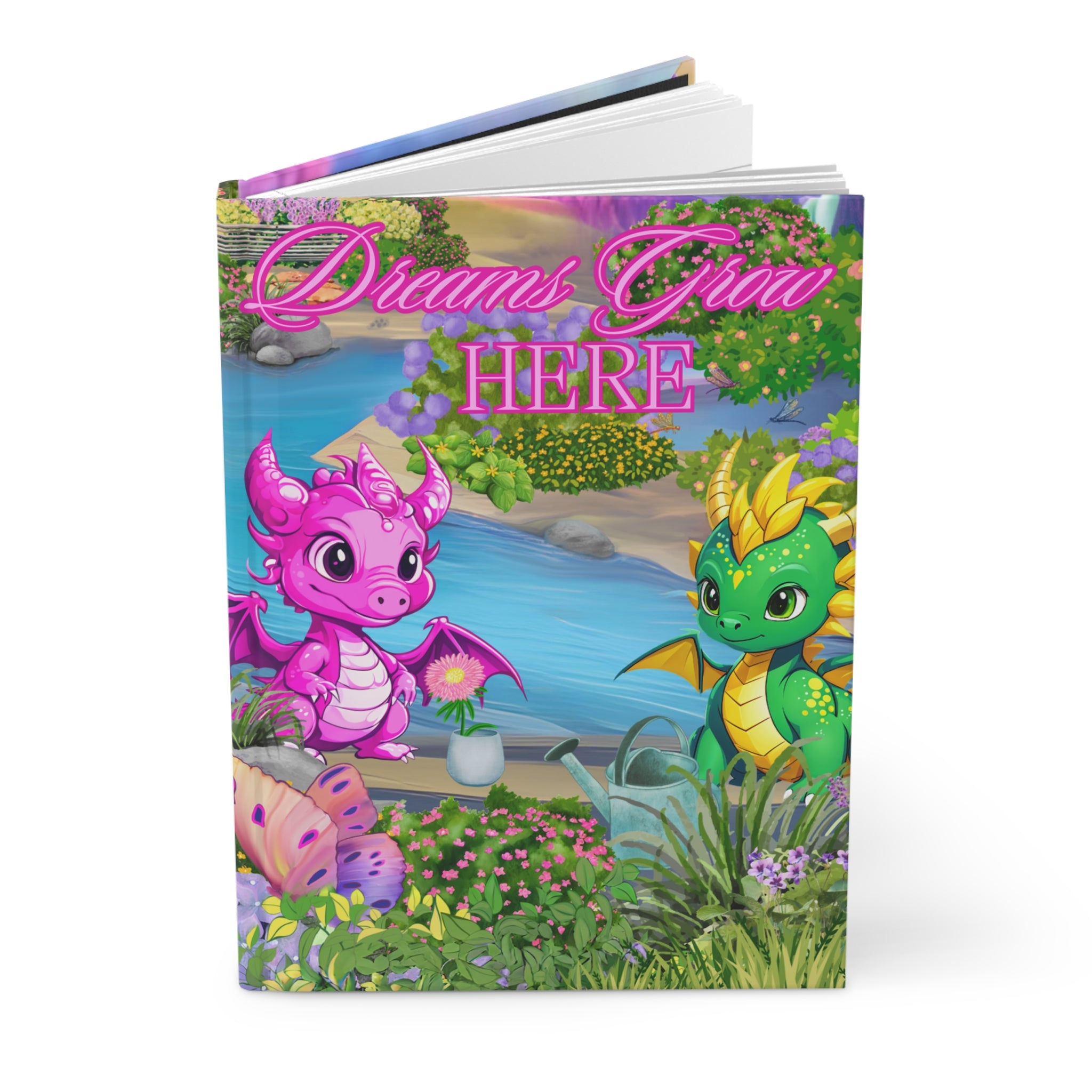 Dreams Grow Here Dragonwing Valley Hardcover Journal Matte - Bubbles & Sprig