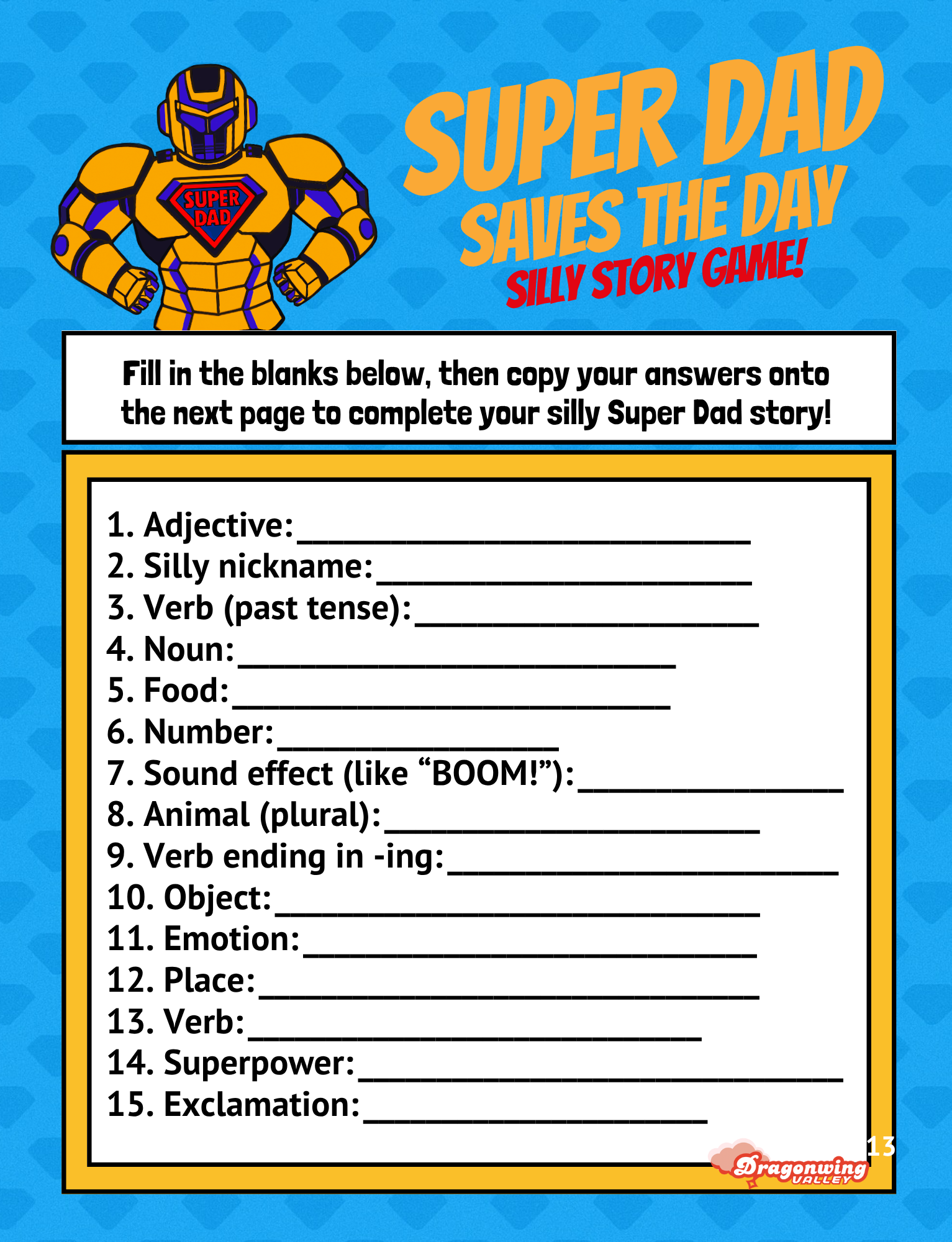 Let’s Celebrate Series: Super Dad & Me