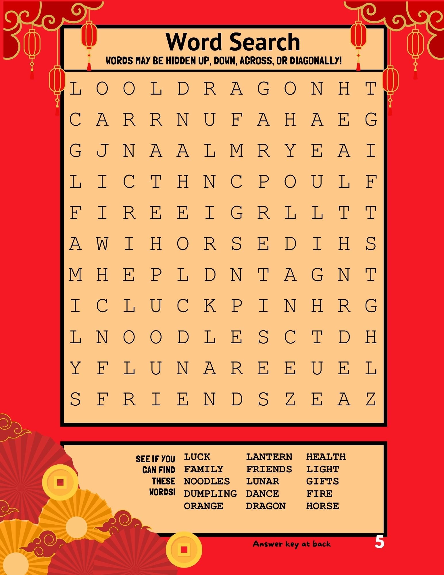 Lunar New Year 2026 Sampler Activity Book (ages 7-10)