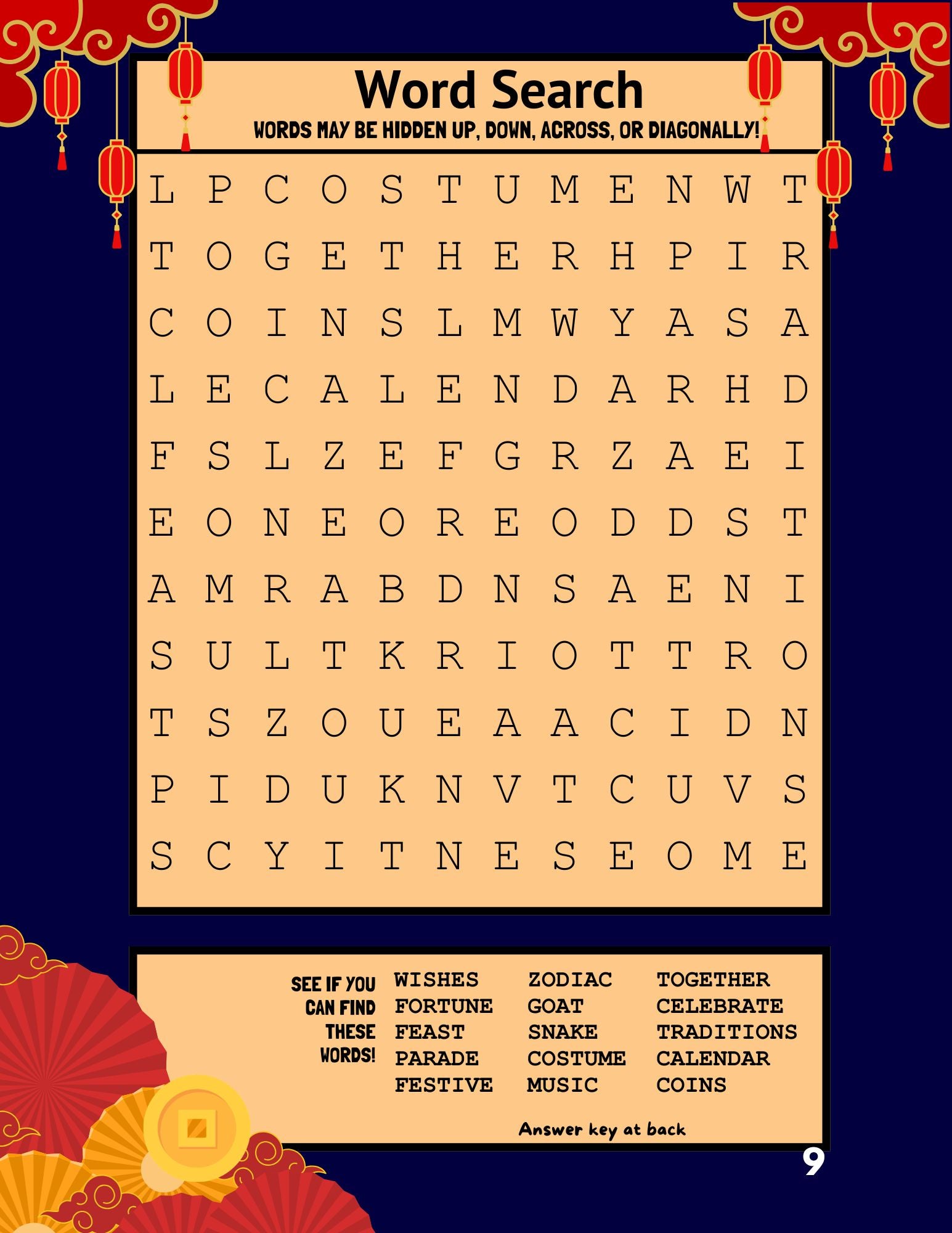 Lunar New Year 2026 Sampler Activity Book (ages 7-10)