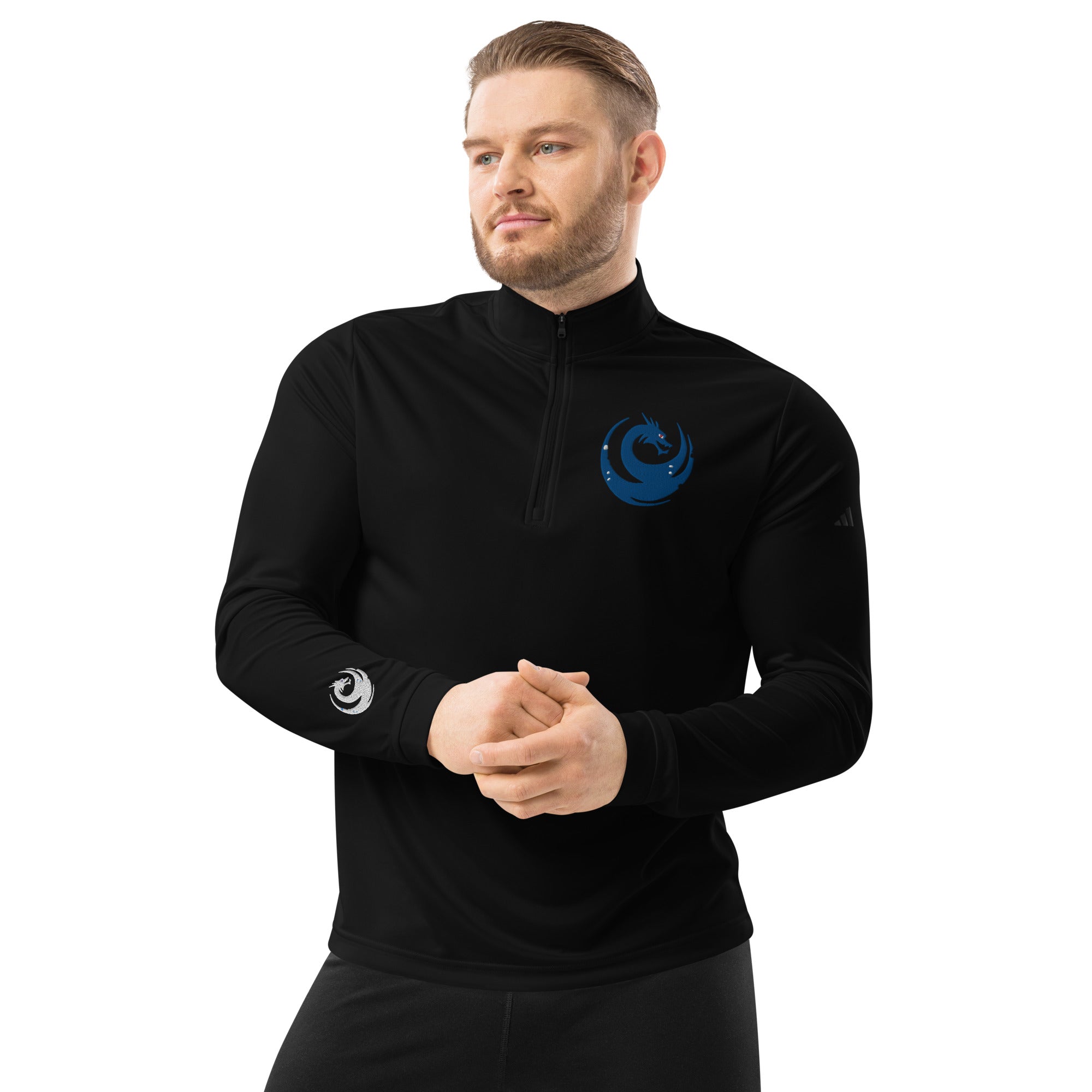 Blue Dragonkin MOD Quarter Zip Pullover by Adidas