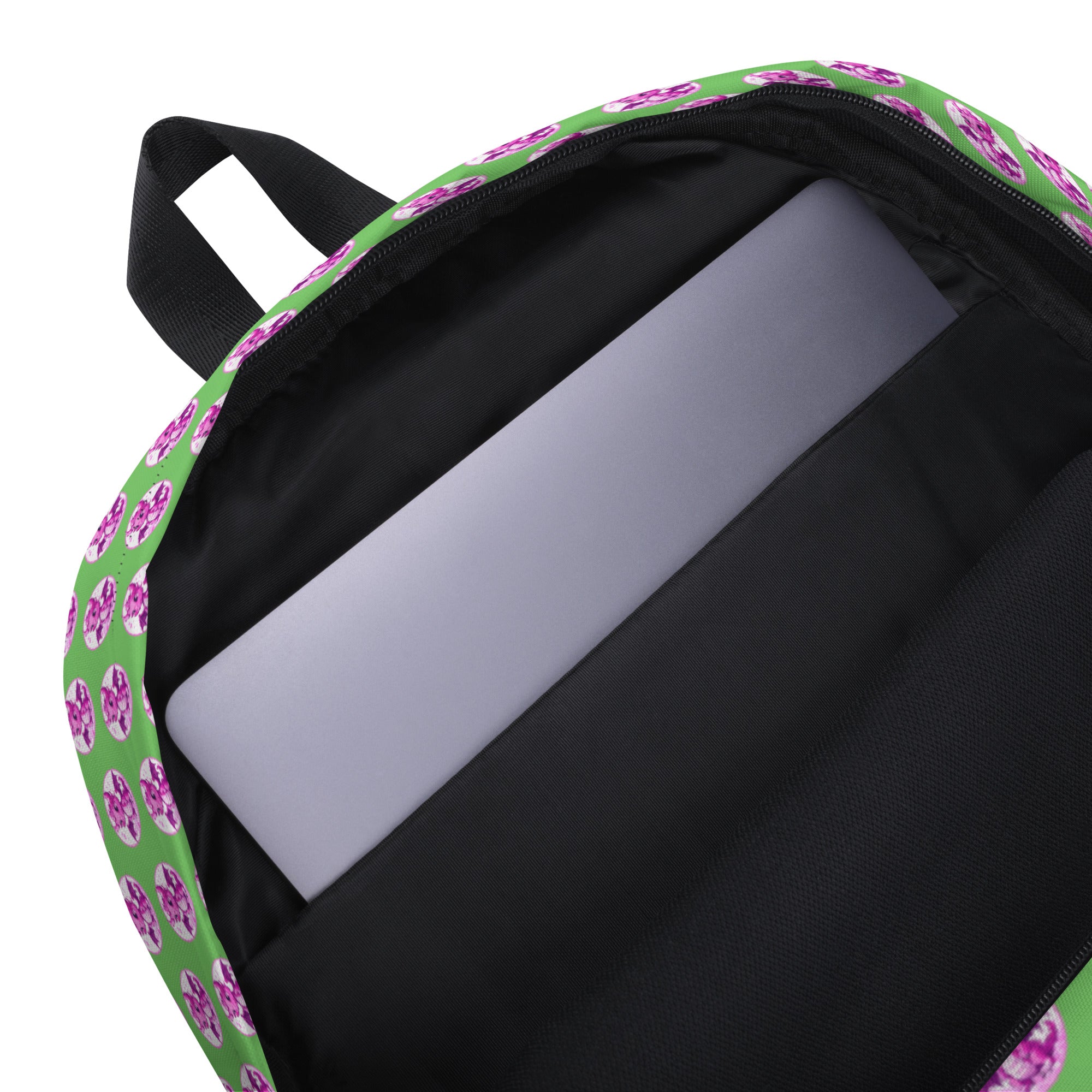Bubbles Dragon Green and Pink Backpack