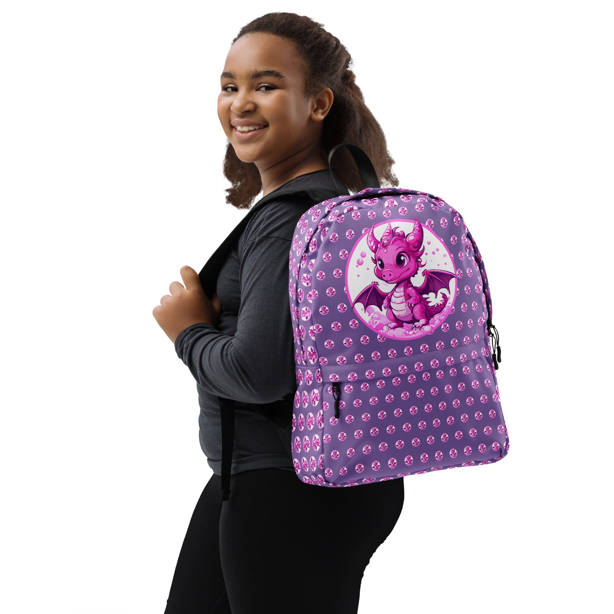 Bubbles Dragon Purple Backpack