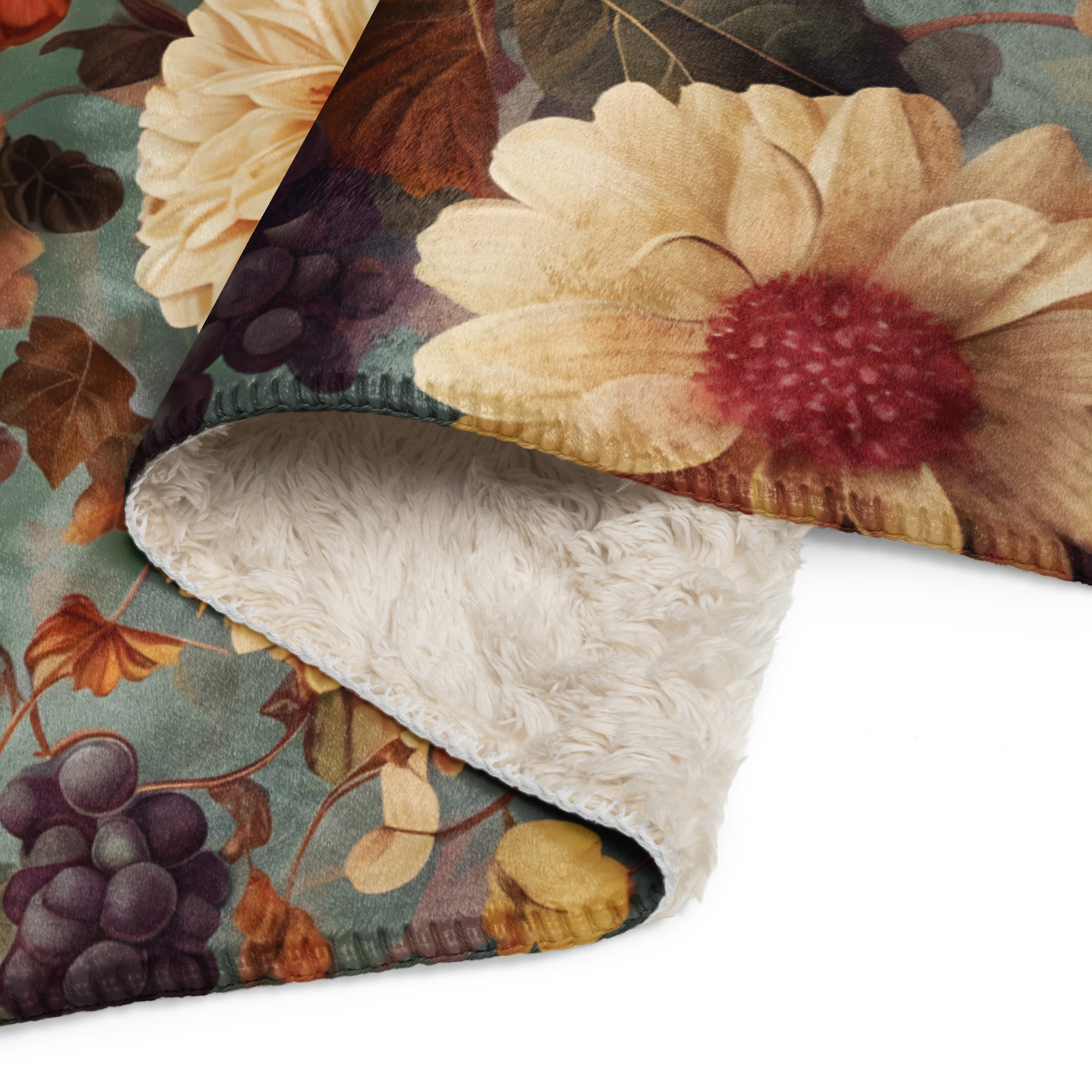 Dahlia Velvet & Sherpa blanket