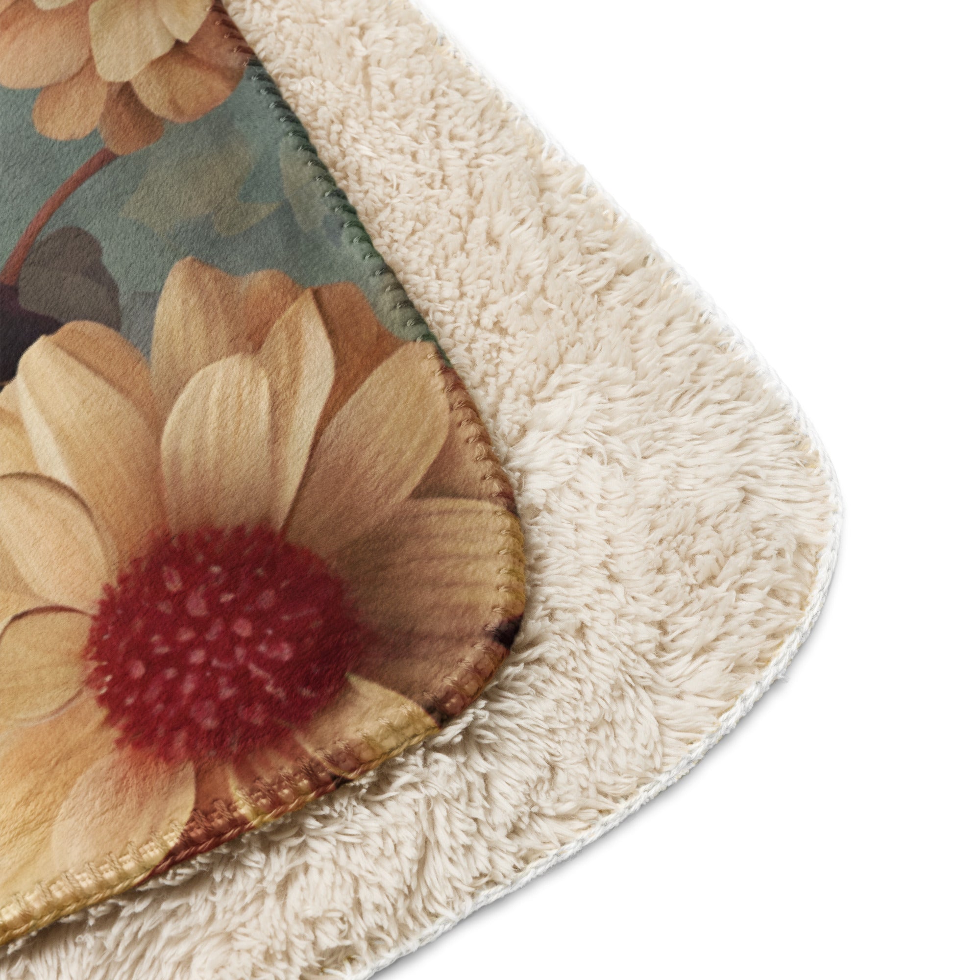 Dahlia Velvet & Sherpa blanket