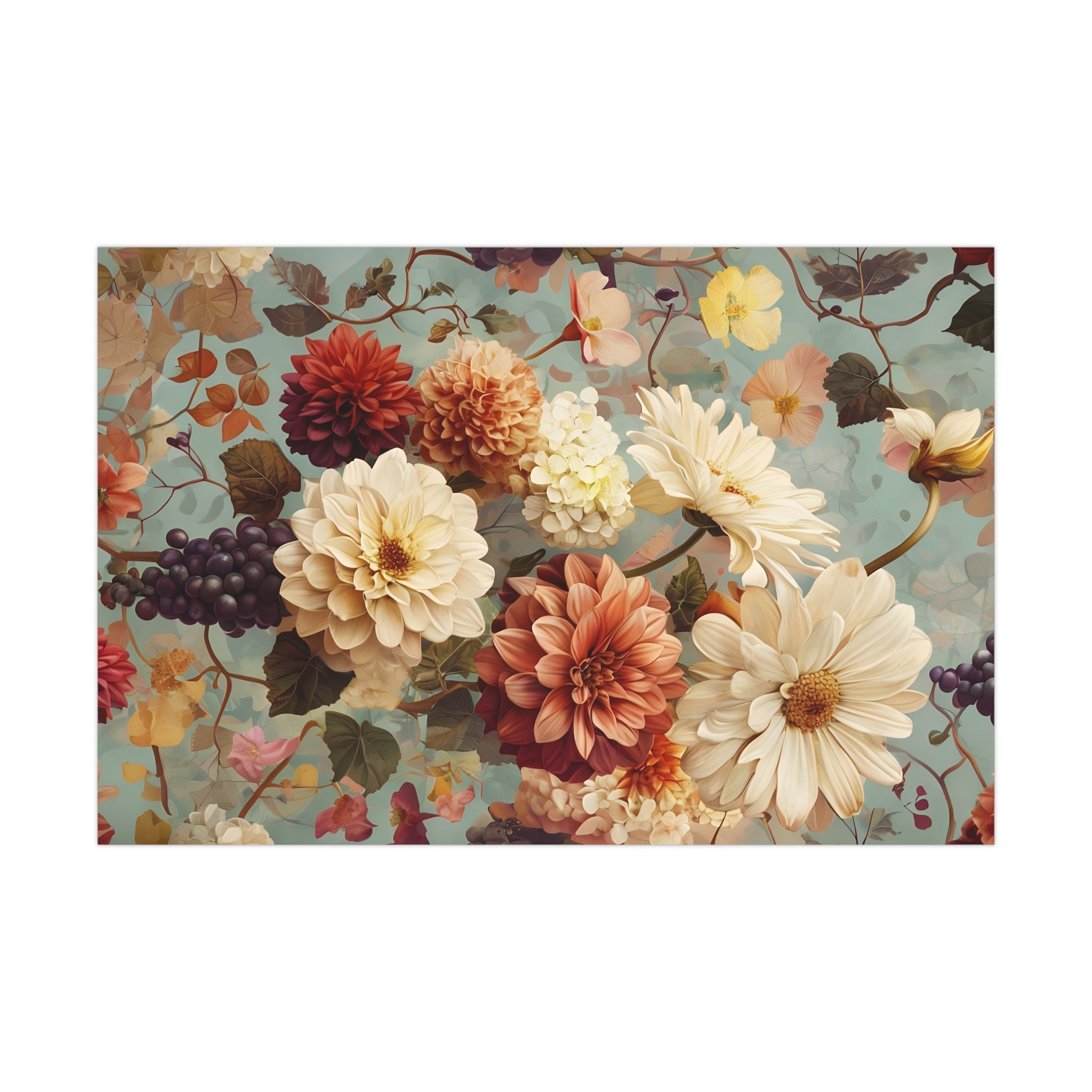 Dahlia Gift Wrap Paper