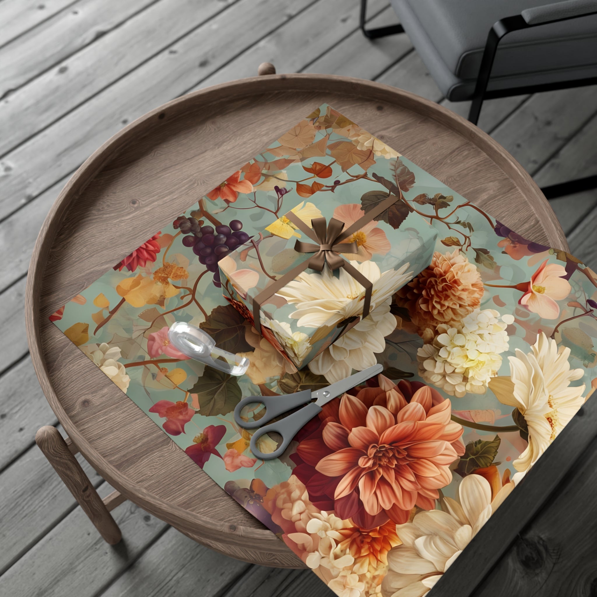 Dahlia Gift Wrap Paper