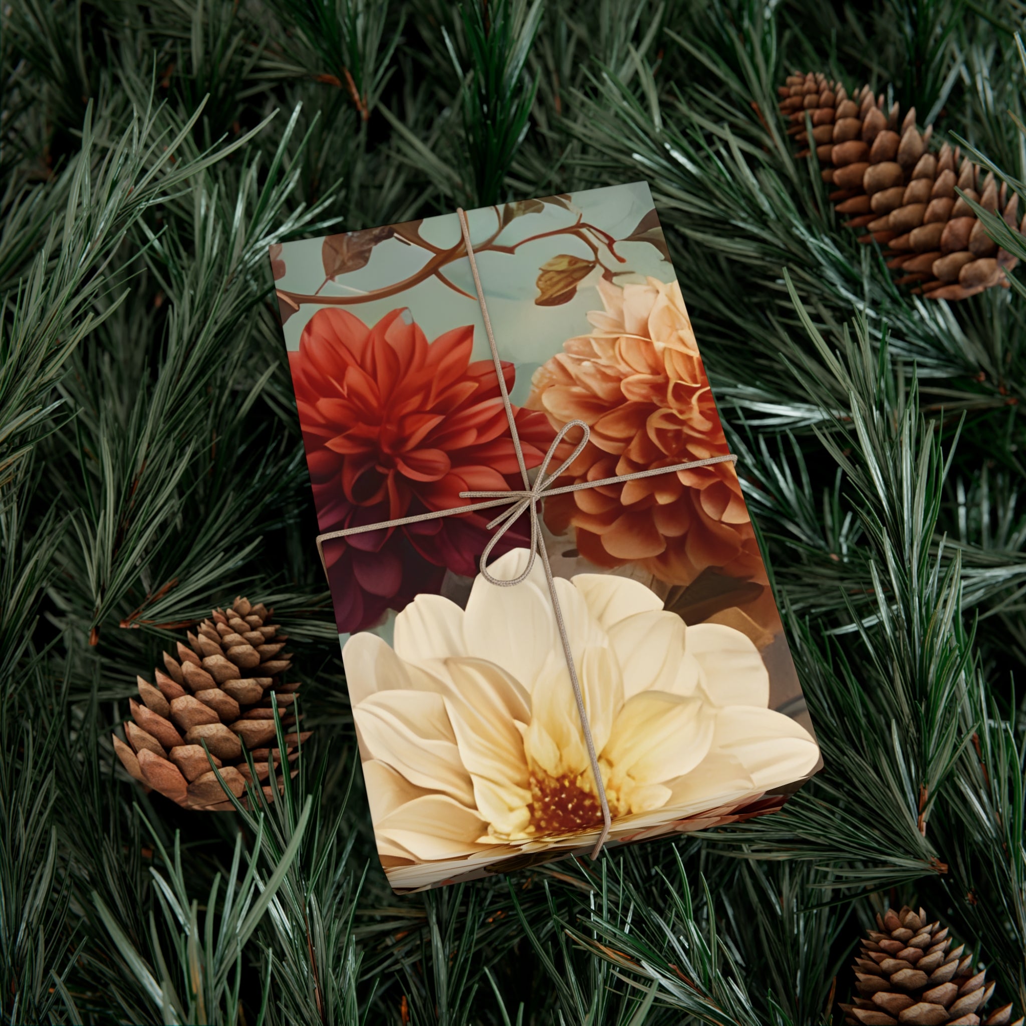 Dahlia Gift Wrap Paper