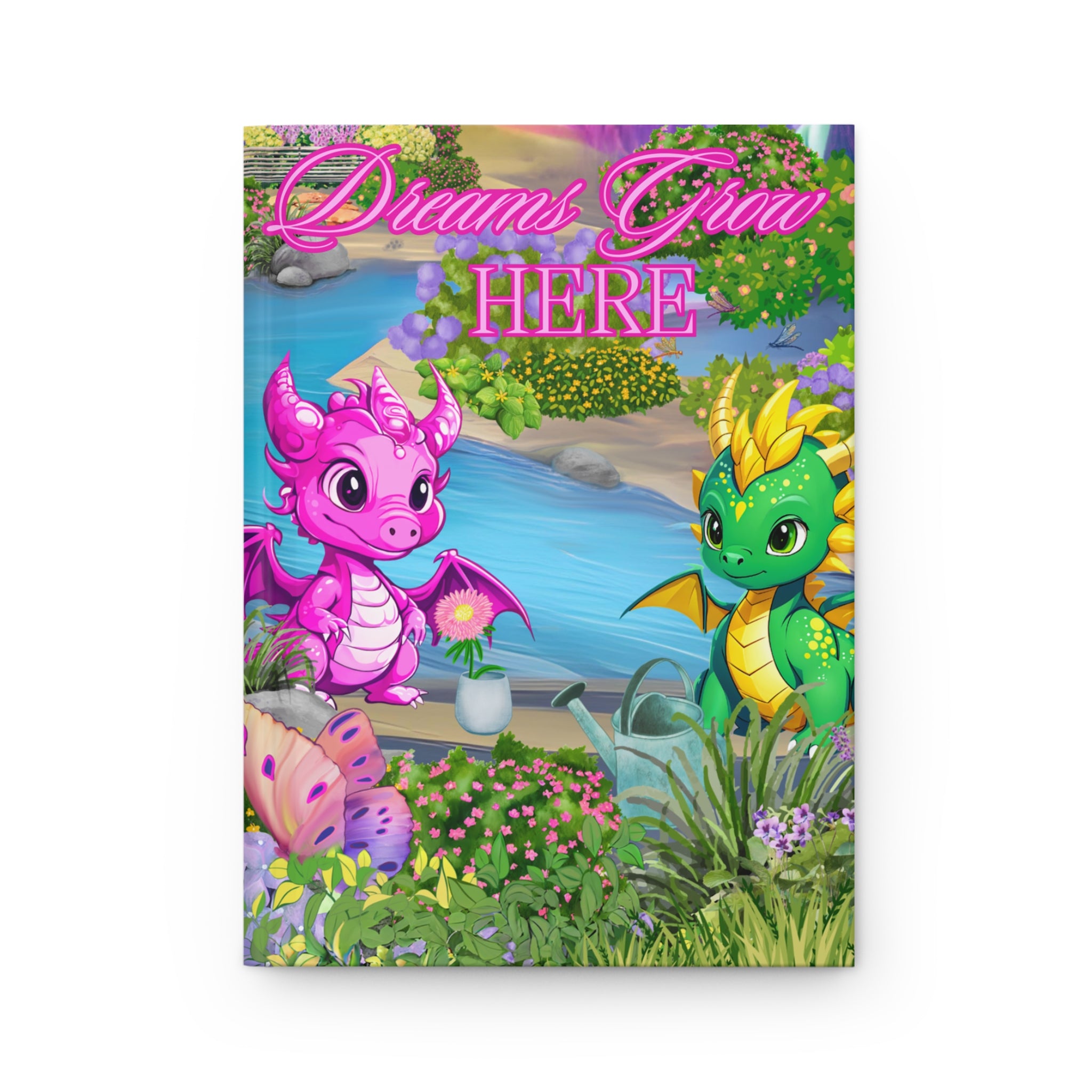 Dreams Grow Here Dragonwing Valley Hardcover Journal Matte - Bubbles & Sprig