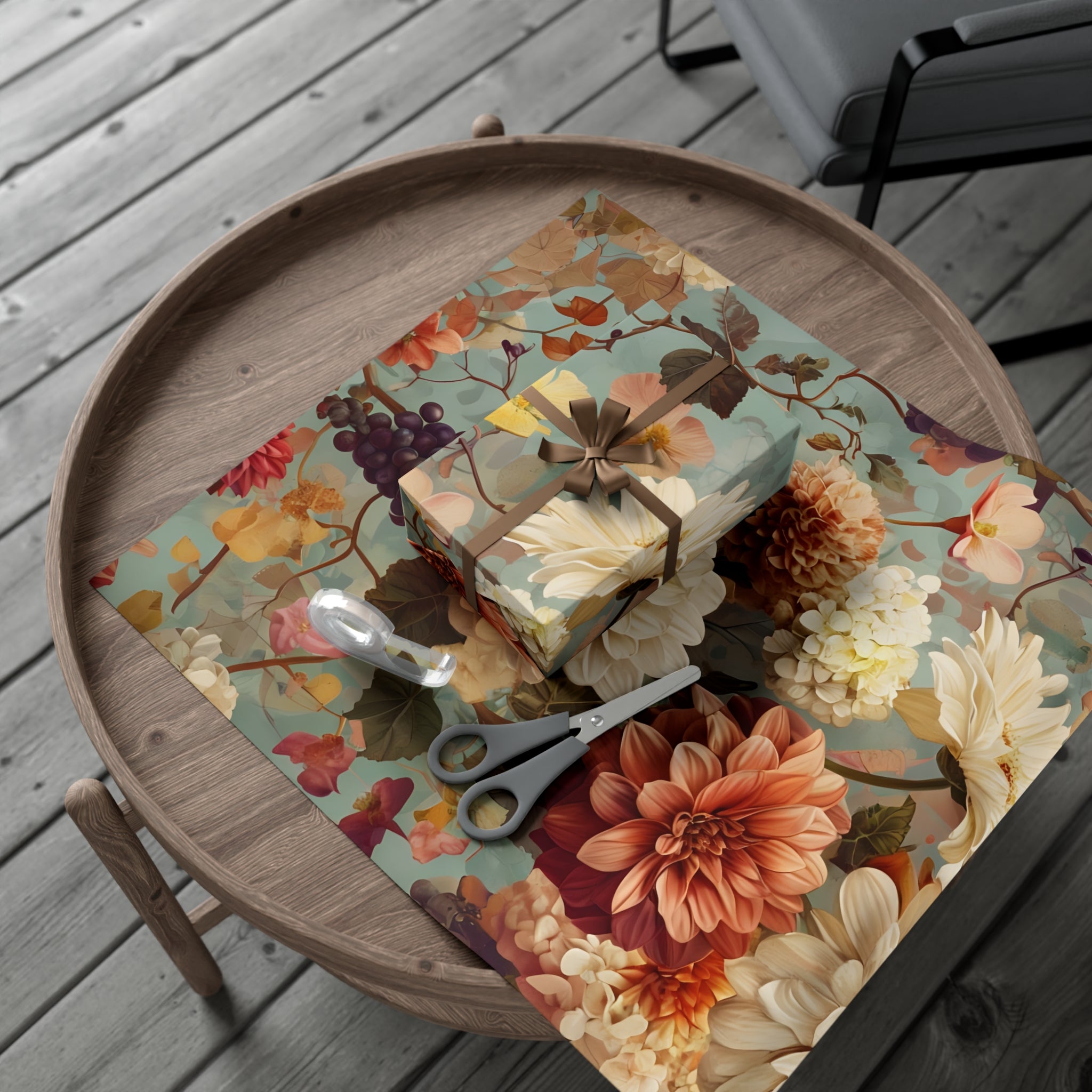 Dahlia Gift Wrap Paper