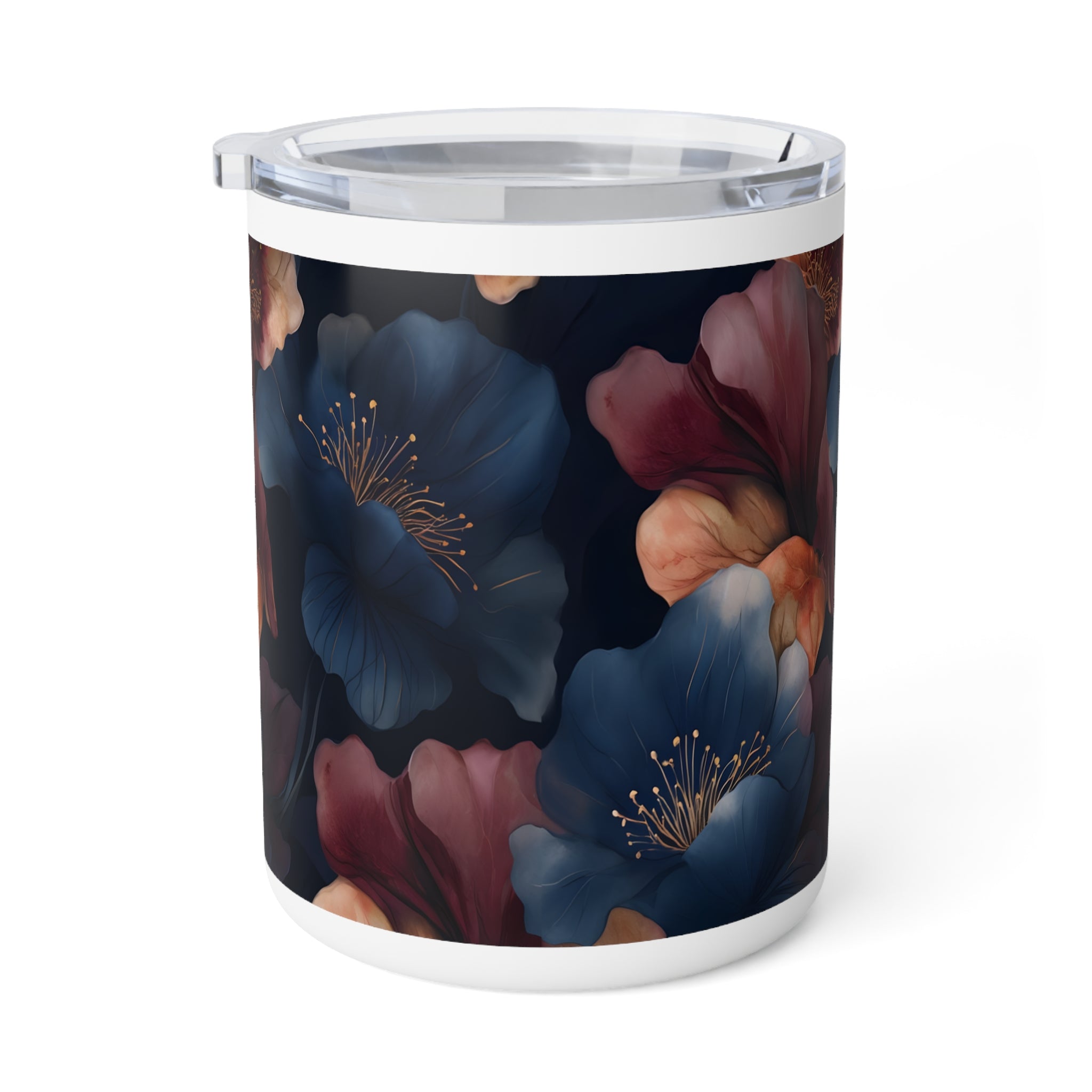 Blue Poppy Insulated Coffee Mug, 10oz