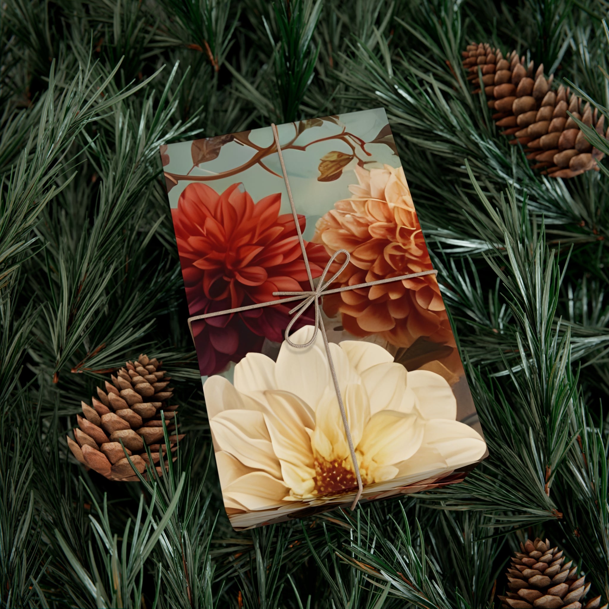 Dahlia Gift Wrap Paper