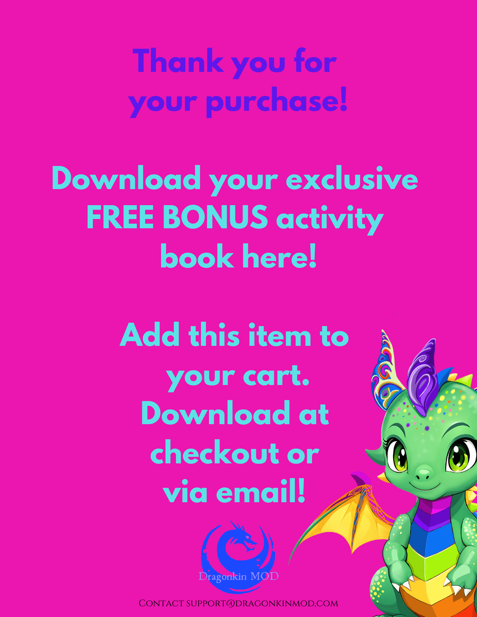 EXCLUSIVE Dragonwing Valley BONUS Activity printable PDF book!