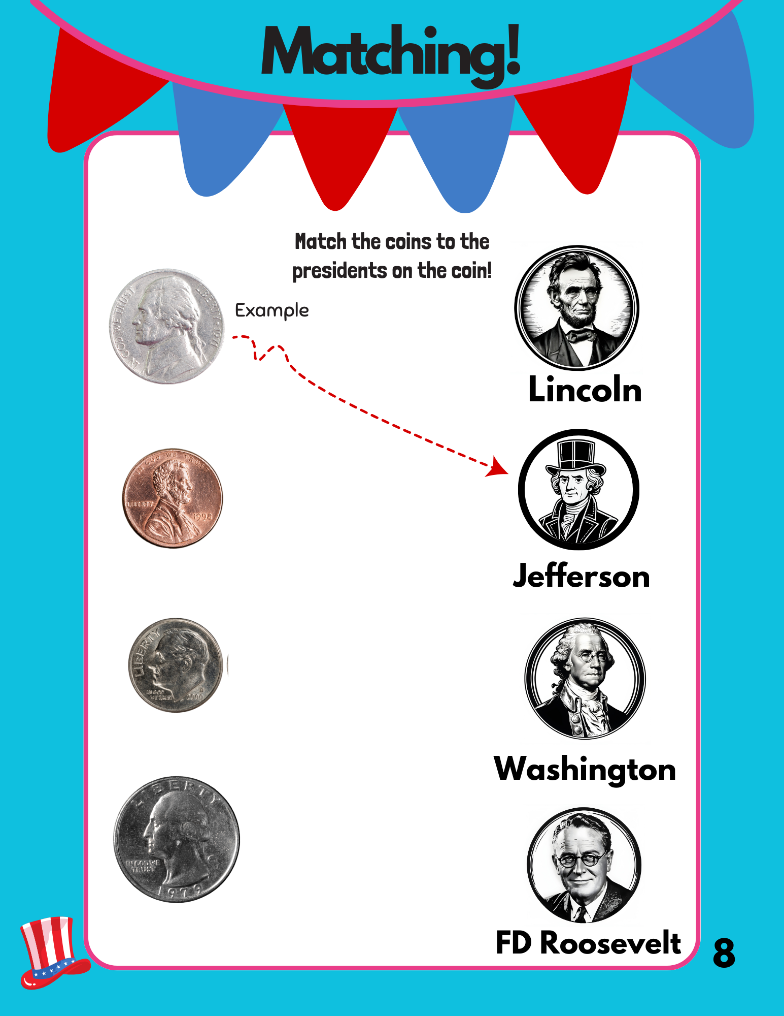Let’s Celebrate Series: Presidents’ Day Kids FREE Activity eBook (Ages 6-10) - 40+ pages of puzzles, coloring, mazes, hidden pictures, and more! (Printable PDF)