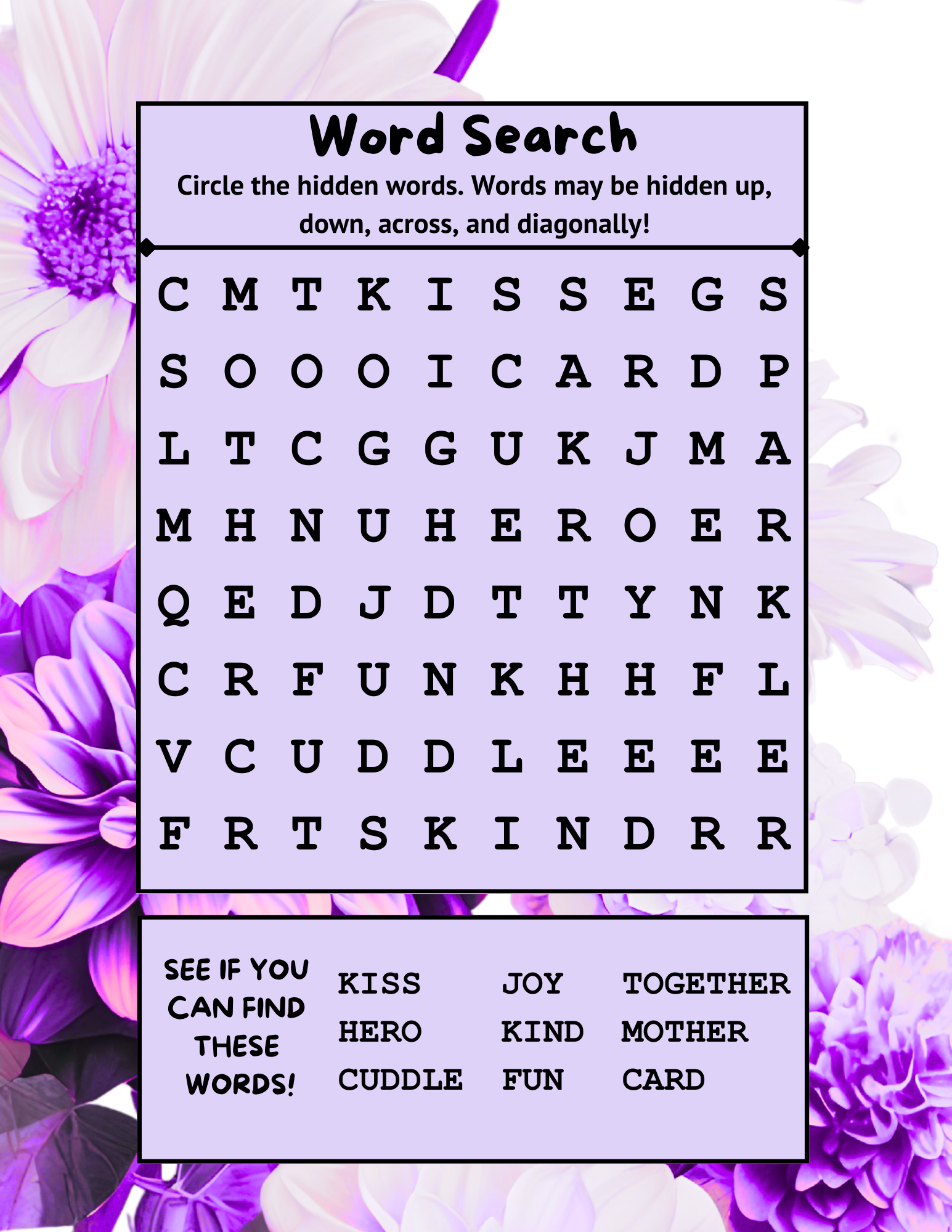Let's Celebrate Series: Mother's Day Activities