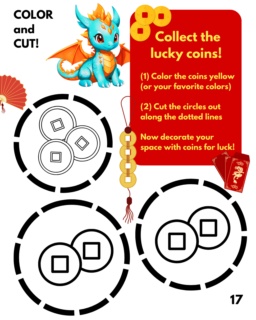 Let’s Celebrate Series: Lunar New Year FREE Activity eBook for Kids (Ages 4-8) - 20+ pages of Puzzles, Crafts & Coloring!