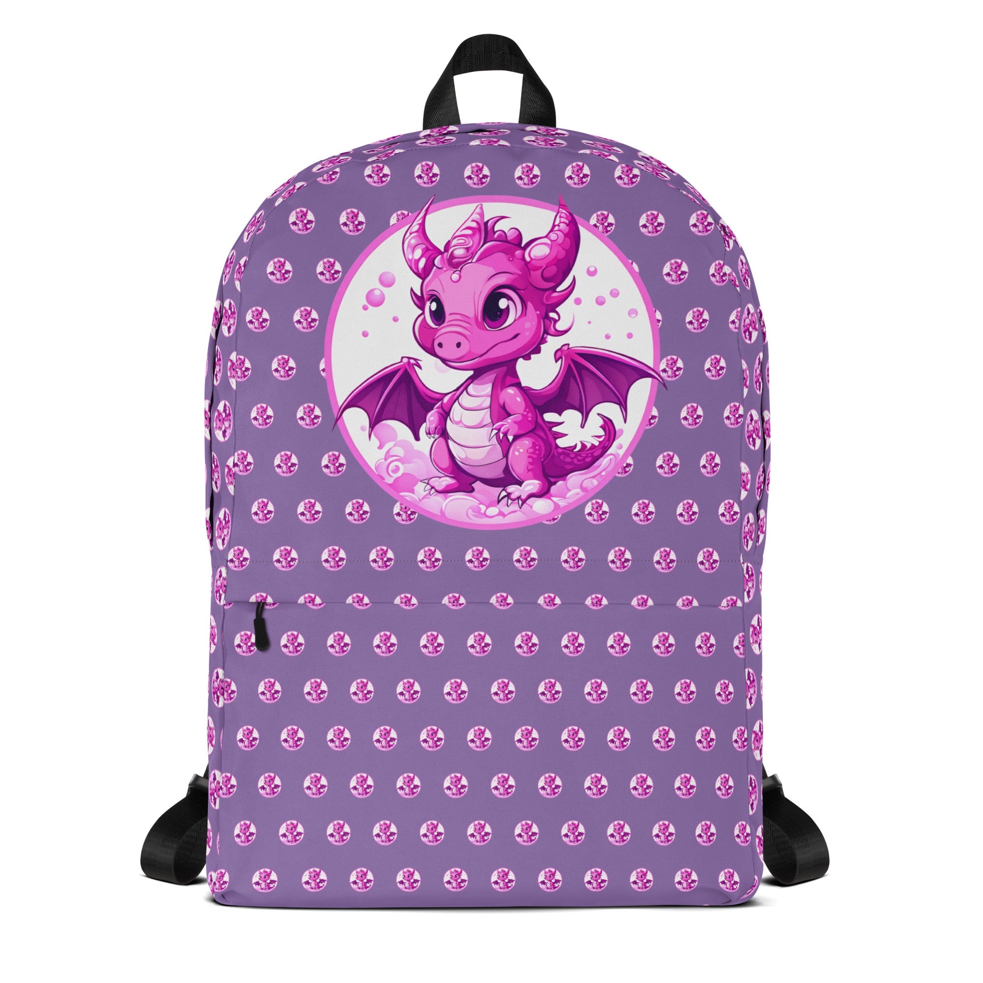 Bubbles Dragon Purple Backpack