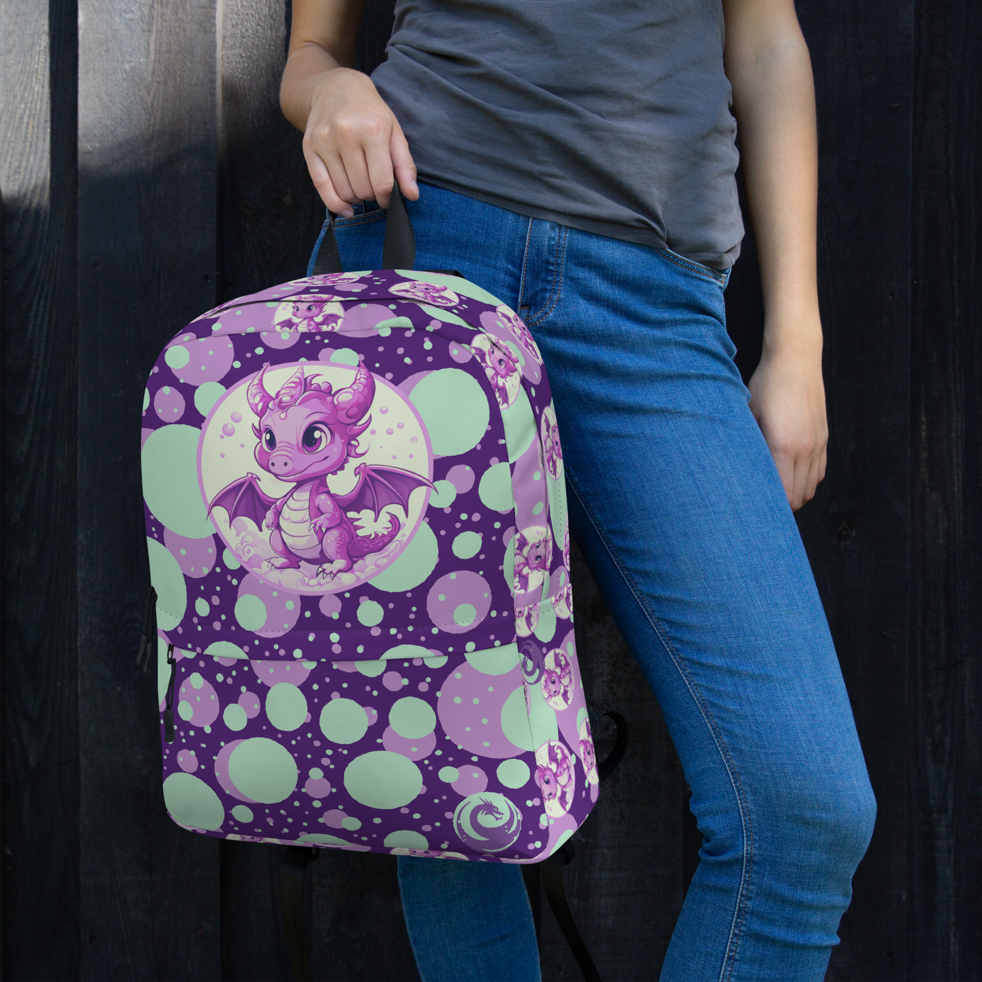 Nora Bubbles Medium Backpack with Front Pocket