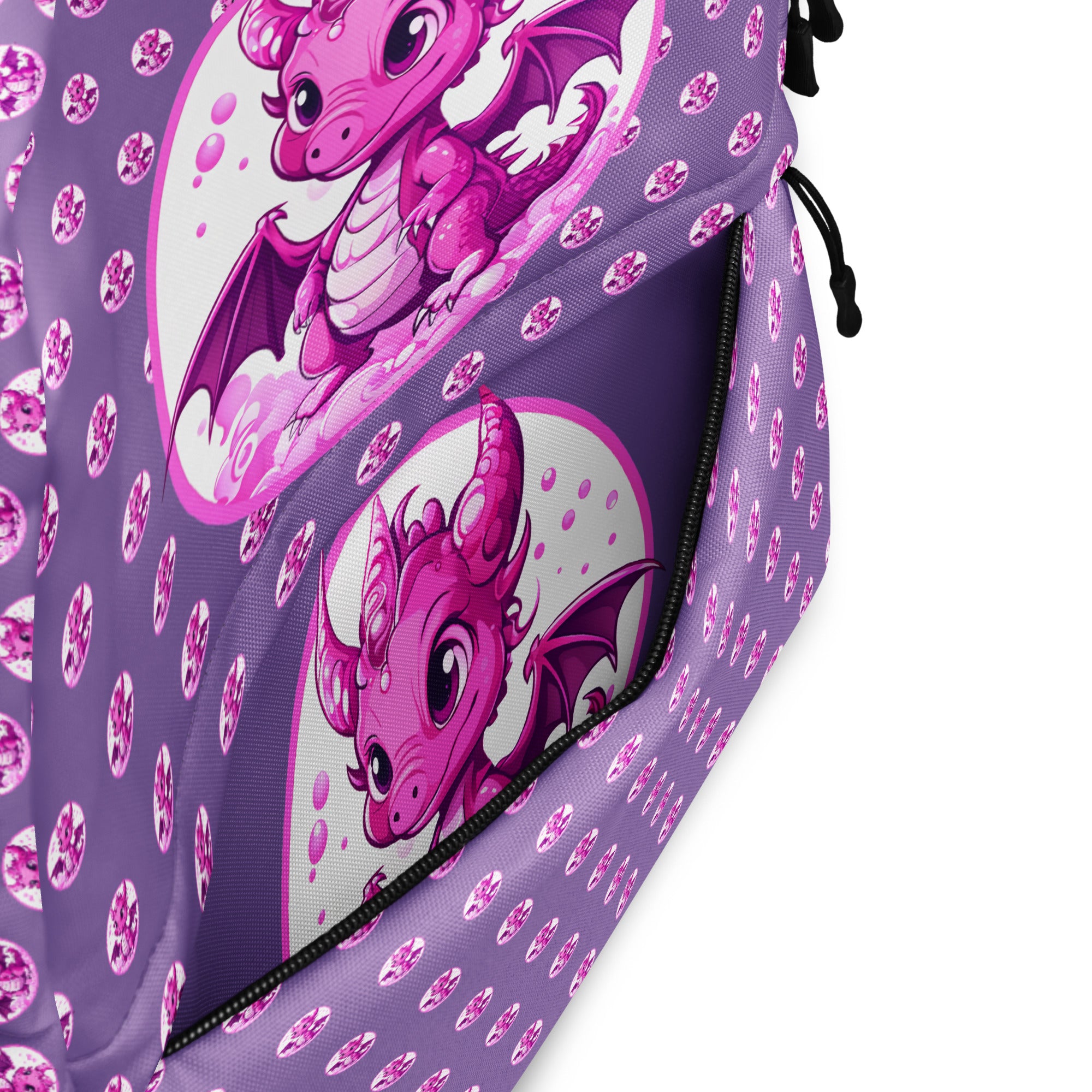 Bubbles Dragon Purple Backpack