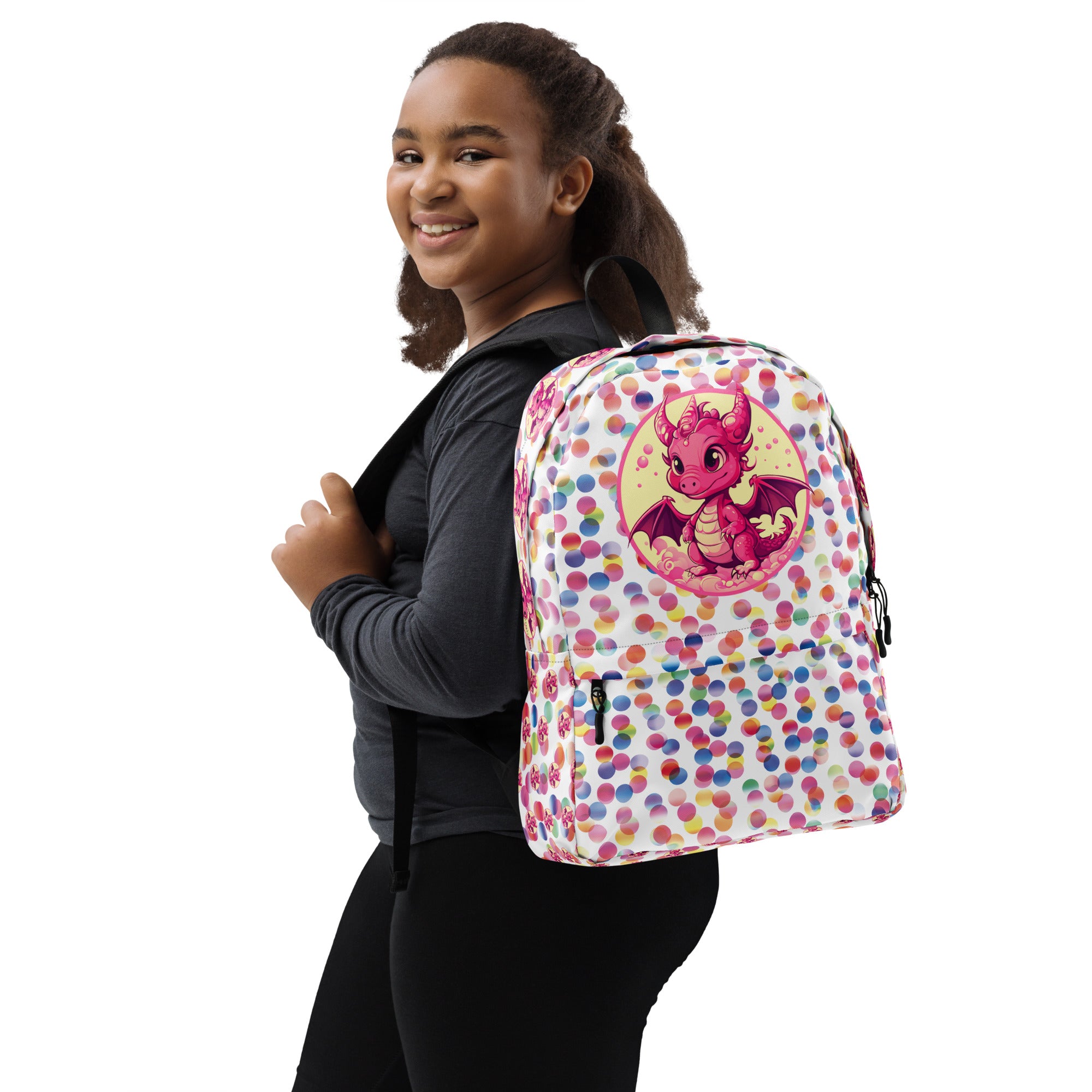 Bubbles Dragon  Multicolor Backpack