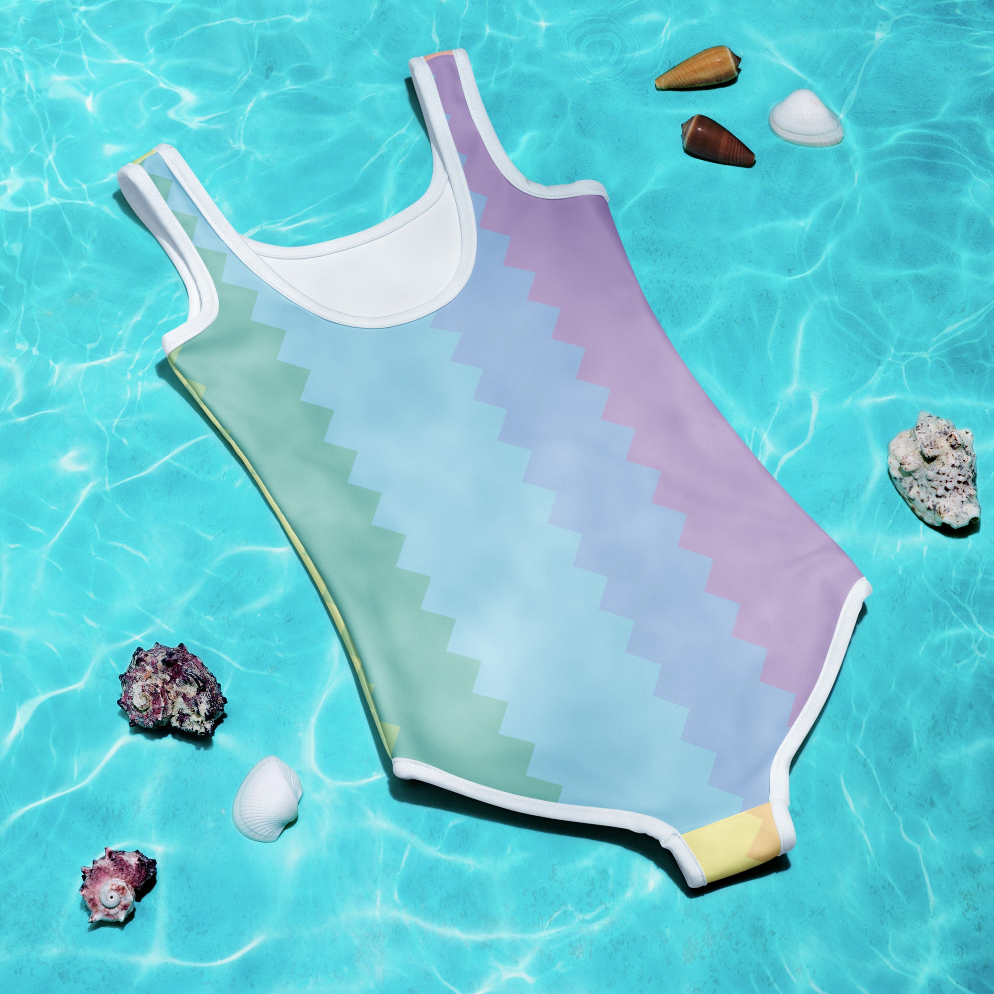 Bubbles Dragon Rainbow Kids Swimsuit