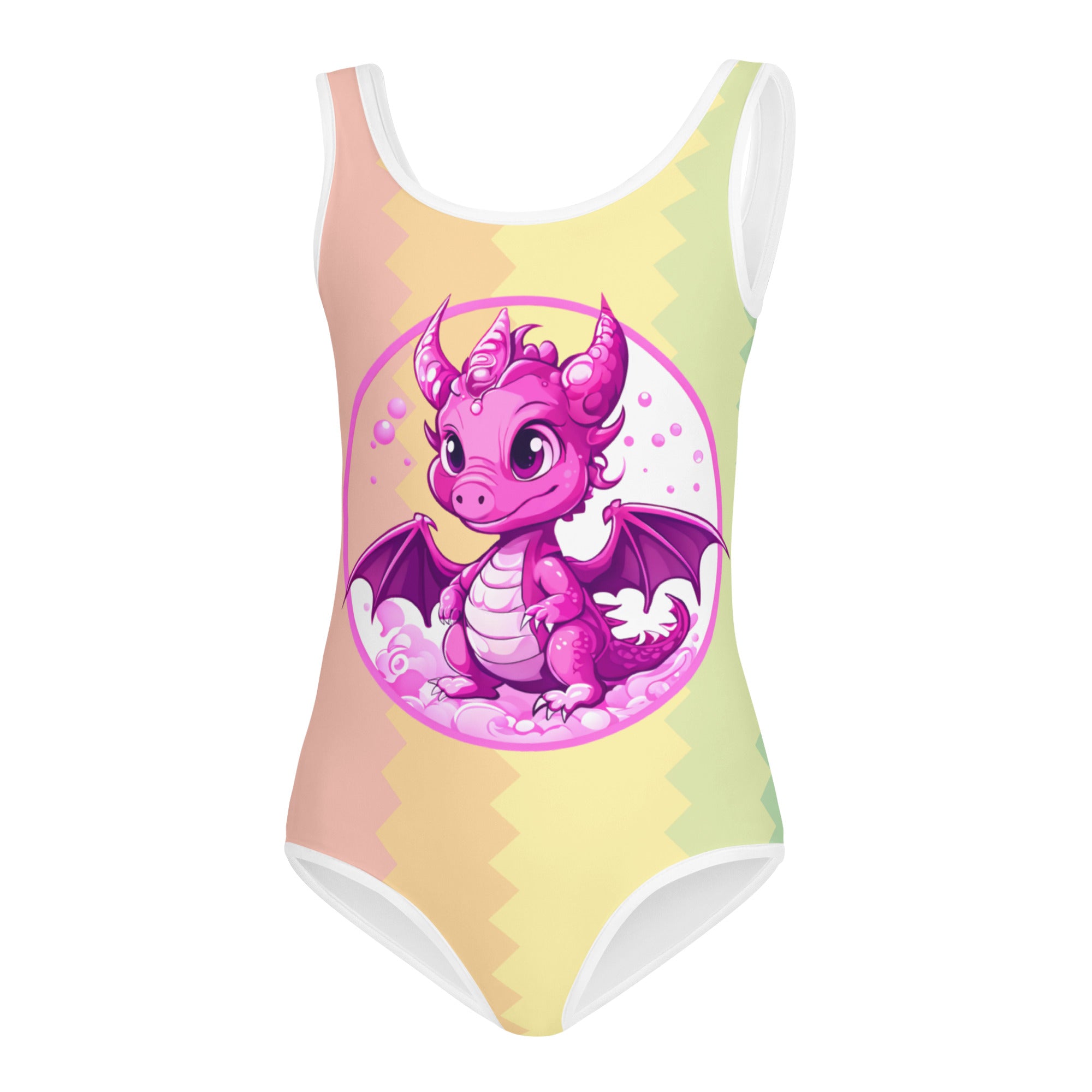 Bubbles Dragon Rainbow Kids Swimsuit