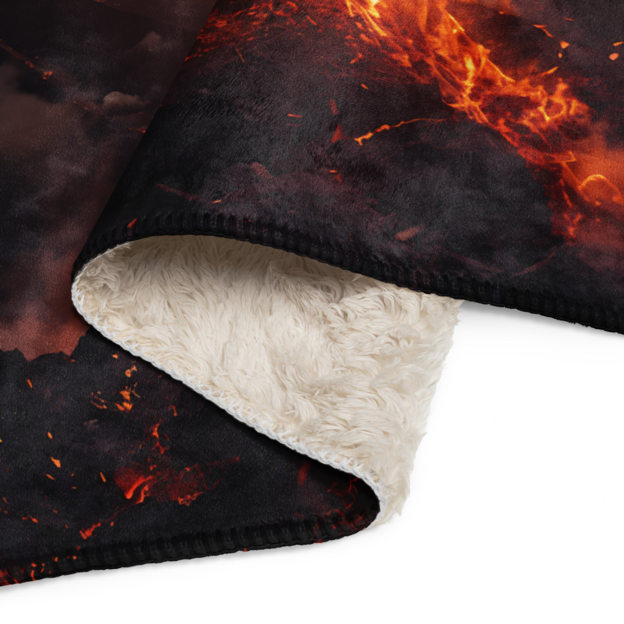 Fire Dragon Sherpa blanket